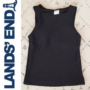 Lands' End Women's Black Swim Top